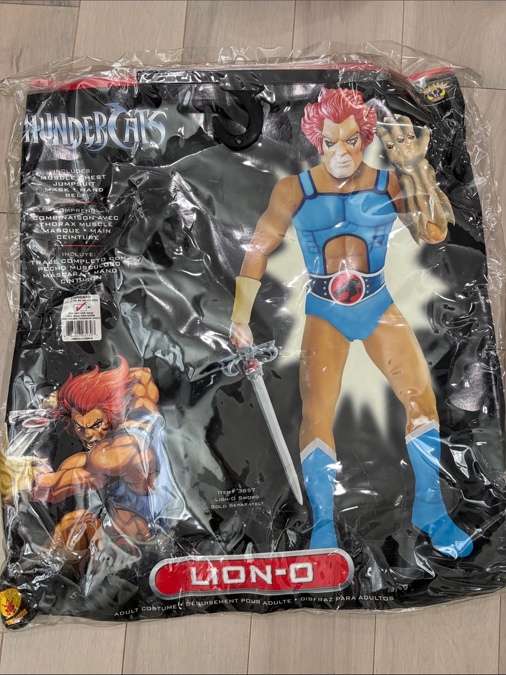 Thunder Cats Lion-O Mens Costume - Blue and Red